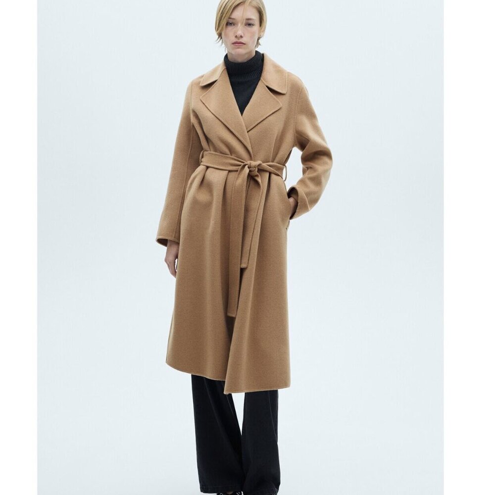 NWOT Mango MNG Handmade Wool Coat, Size XXS, $230